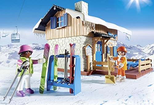 PLAYMOBIL Family Fun Cabaña de Esquí, A partir de 4 años (9280)