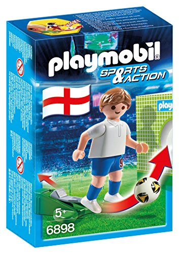 PLAYMOBIL - Futbolista Inglaterra, Juguete Educativo, 6898
