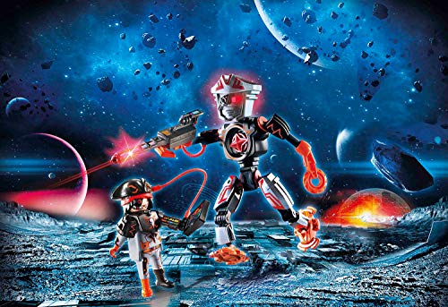 PLAYMOBIL Galaxy Police 70024 Piratas Galácticos Robot, con Efectos de Luz, A Partir de 5 Años