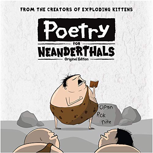 Poetry for Neanderthals Juego de Exploding Kittens - Competitive Word-guessing Card Game - Family-Friendly Party Games - Card Games For Adults, Teens & Kids - en Inglés
