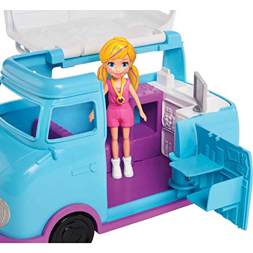 Polly Pocket Caravana de aventuras de Polly, accesorios para muñecas (Mattel FTP74)