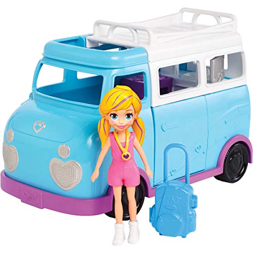 Polly Pocket Caravana de aventuras de Polly, accesorios para muñecas (Mattel FTP74)
