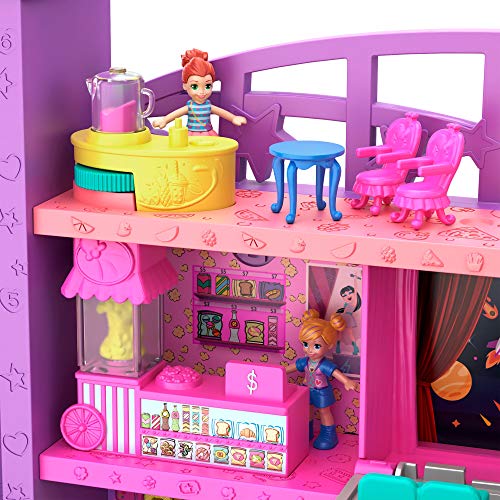 Polly Pocket Centro Comercial de juguete para muñecas, multicolor (Mattel GFP89)