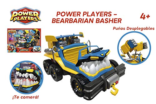 Power Players - Vehículo Monster Truck de Bearbarian, no incluye figurita (Famosa PWW03000)