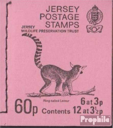 Prophila Collection Gran Bretaña - Jersey Michel.-No..: mh0-12 (Completa.edición.) 1974 Tren-de Cola Lemur (Sellos para los coleccionistas) Otros mamíferos