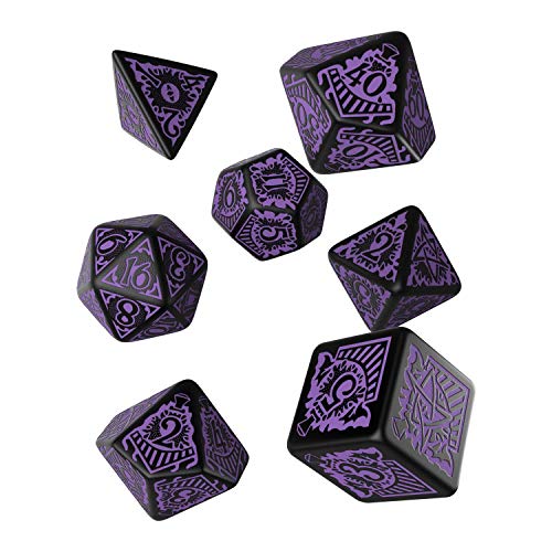 Q Workshop Call of Cthulhu Horror on The Orient Express RPG Ornamented Dice Set 7 Polyhedral Pieces