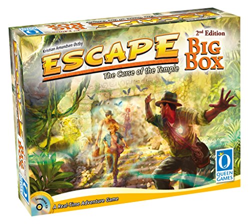 Queen Games Juego de Escape 10353, Caja Grande, Segunda edición, Juego básico con Todas Las Extensiones y Queenies