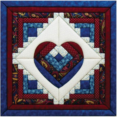 Quilt Magic - Kit para Patchwork (39,4 x 39,4 cm), diseño de corazón