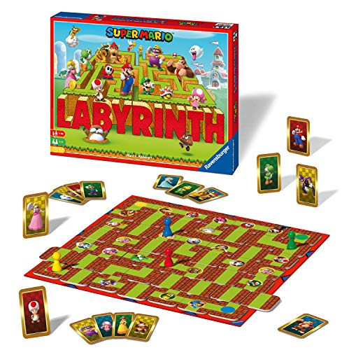 Ravensburger 26063, Labyrinth Super Mario, Versión Española, Juego de Mesa, Jugadores 2-4, Edad Recomendada 7+
