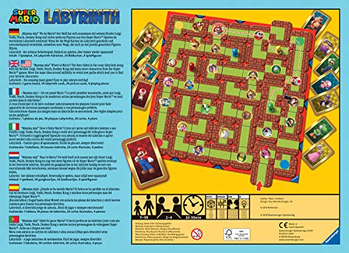 Ravensburger 26063, Labyrinth Super Mario, Versión Española, Juego de Mesa, Jugadores 2-4, Edad Recomendada 7+