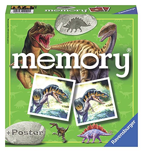 Ravensburger- Memory: Dinosaurios Juego de Mesa, Multicolor (22099)