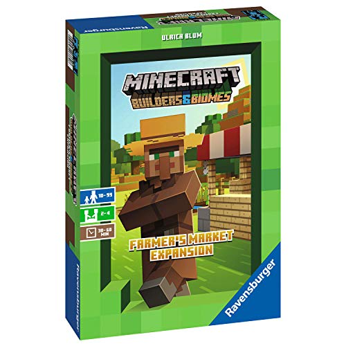 Ravensburger Minecraft Farmer's Market Expansion - Versión española, Light Strategy Game, 2-4 Jugadores, Edad recomendada 8+ (26869)