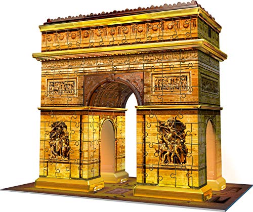 Ravensburger- Puzzle 3D Arco del Triunfo Night 216 Piezs. (12522)
