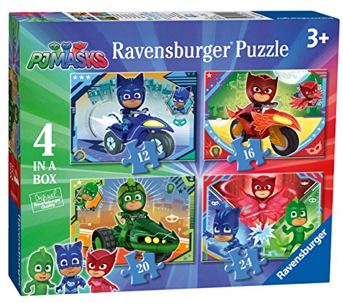 Ravensburger puzzle - Pj Mask Puzzle 4 in a box, Puzzle para niños
