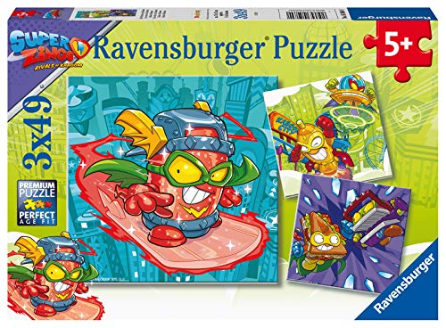 Ravensburger Super Zings para niños 5+ años, 49 Piezas, Puzzle 3x49 (05084)