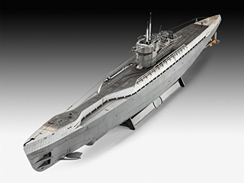Revell Maqueta Submarino alemán Type IX C/40, Kit Modello Escala 1:72 (5133) (05133), 106,3 cm de Largo