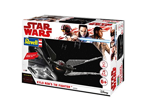 Revell Star Wars Build & Play Kylo Ren's Tie Fighter, con Luces y Sonidos, Escala 1:70 (6760)(06760) (Revell06760)