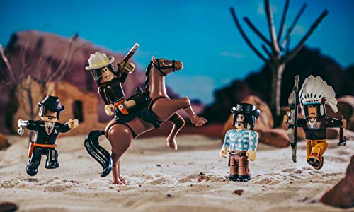 Roblox ROB0397 The Wild West - Juego de 6 Figuras de acción con 6 Figuras, Accesorios y código de Juego para niños a Partir de 6 años
