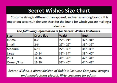 Rubies Disfraz oficial de Star Trek Secret Wishes Uhura - Talla M (pecho: 91,4-96,5 cm, cintura: 68,6-76,2 cm)