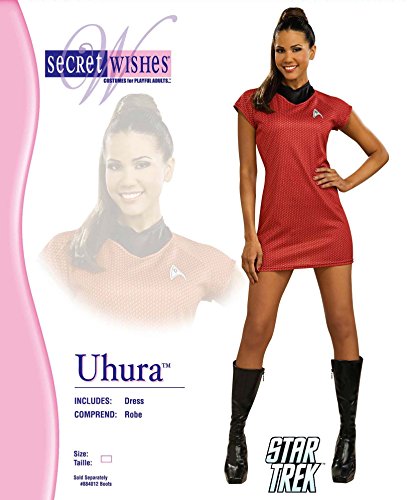 Rubies Disfraz oficial de Star Trek Secret Wishes Uhura - Talla M (pecho: 91,4-96,5 cm, cintura: 68,6-76,2 cm)