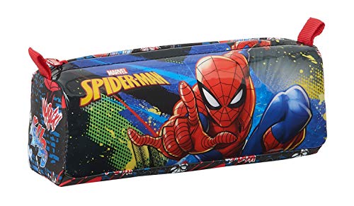 Safta Portatodo con cremallera y compartimiento de SpiderMan Go Hero, 210x70x80mm