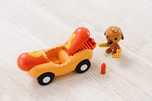 SAGO mini- Juguete Educativo Vehículos: Harvey’s Veggie Dog Car, Multicolor (Spin Master 778988537992)