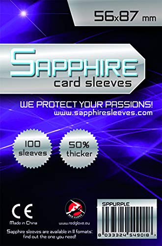Sapphire: Bustine Purple 56x87mm (100)