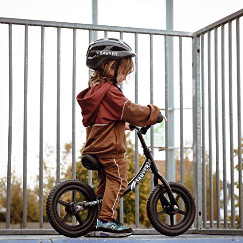 Sawyer - Bicicleta Sin Pedales Ultraligera - Niños 2, 3, 4 y 5 años (Negro)