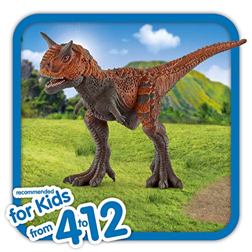 Schleich - Figura dinosaurio Carnotaurio, Color marrón, 13cm