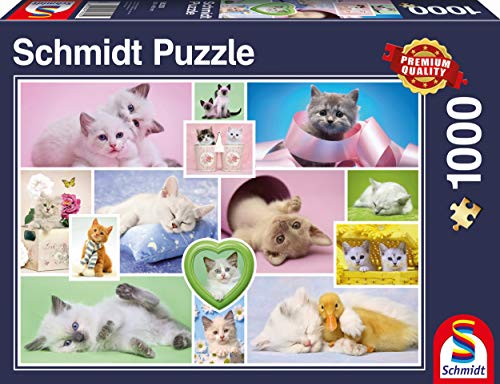 Schmidt Spiele Schmusekatzen Puzzle - Rompecabezas (Puzzle Rompecabezas, Animales, Niños y Adultos, Schmusekatzen, Gato, Niño/niña)