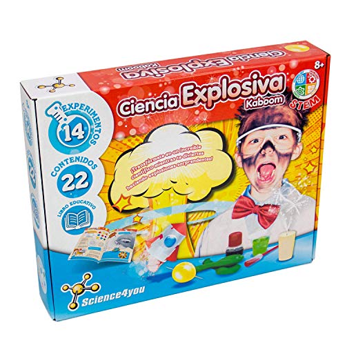 Science4you-5600983608658 Ciencia Explosiva Kaboom para Niños +8 Años, Multicolor (1)