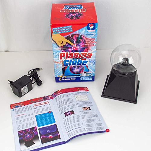Science4you - Globo de Plasma - Juguete educativo y Científico, Bola de plasma, lámpara mágica con sensor táctil de luz, regalo eléctrico para niños y niñas, +14 años, juego educativo
