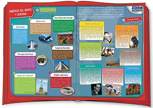 Science4you - Globo Terráqueo y Atlas Mundial, Libro Educativo, Globo Girable para Niños 8 9 10 Años