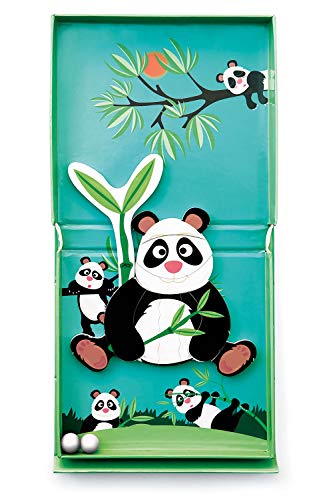 Scratch 276181174 Juego magnético Panda, Carrera de canicas, Juego de Habilidad para niños a Partir de 3 años