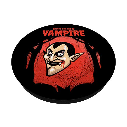 Sed de sangre Disfraz de vampiro divertido Halloween PopSockets Agarre y Soporte para Teléfonos y Tabletas