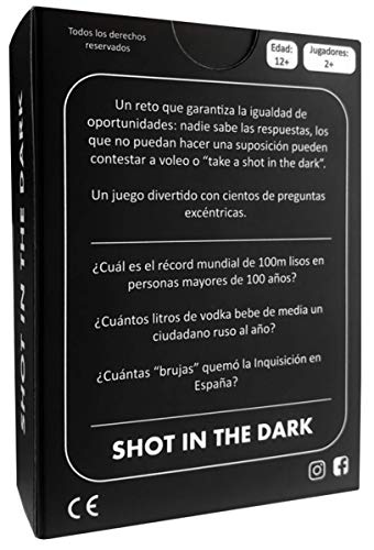 Shot in the Dark España (Juego de Cartas) - Preguntas rocambolescas, conjeturas y especulaciones