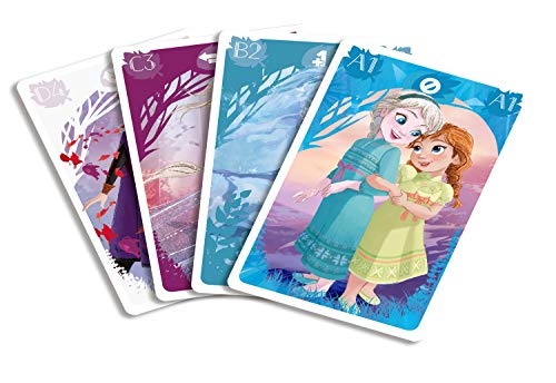 Shuffle Familles - Juego de Cartas 4 en 1, diseño de Frozen de Elsa, Anna, Olaf, Sven, Kristoff y Mattias, 108518994101