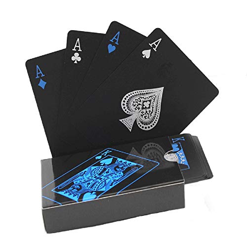 SJUNJIE Novedad Baraja Carta de Poker Juego de Cartas Plastico Impermeables Resistente a Las lágrimas Playing Cards Mágico para Niños y Adultos