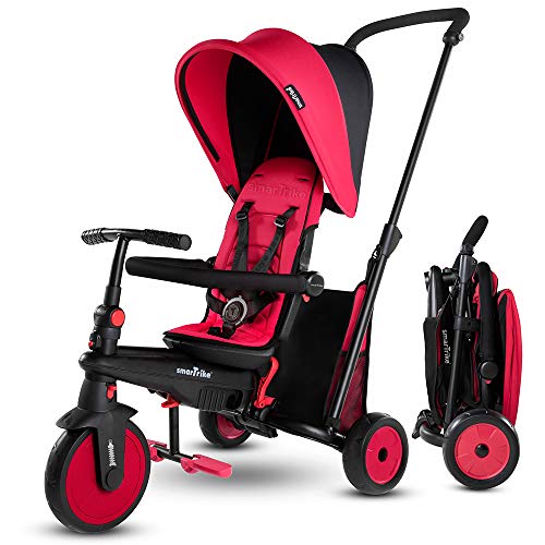 Smartrike STR3 - Triciclo Plegable para niños (1,2,3 años), Color Rojo