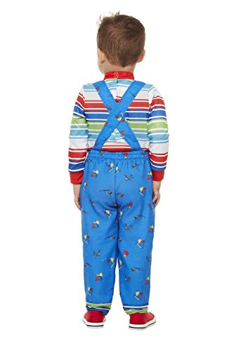 Smiffys 82005L - Disfraz de Chucky con licencia oficial para niños, talla L, para niños de 10 a 12 años