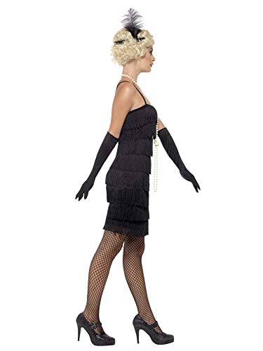 Smiffy's - Disfraz para mujer, Flapper, años '20, Negro, S (36-38 EU)