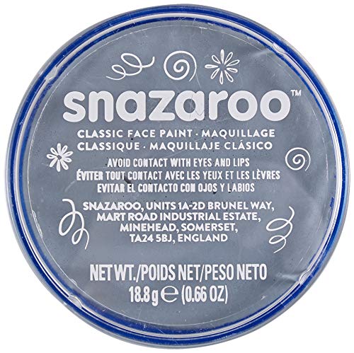 Snazaroo- Pintura facial y Corporal, 18 ml, Color gris oscuro, M-L (Colart 18133)