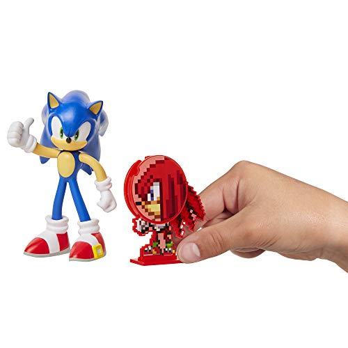 SONIC Figura de accción Sonic The Hedgehog (tamaño 10cm) con Miembros Flexibles y Accesorio, 400514