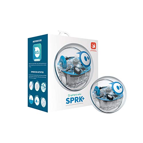 Sphero- SPRK+ Esfera robótica y Robot controlado por una aplicación Aprendizaje y programación en Stem para niños Matriz de LED programable, conexión Mediante Bluetooth, Color transparente (K001ROW)
