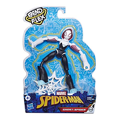 Spiderman- Bend and Flex Figura Ghost Spider 15 cm (Hasbro E76885X0)