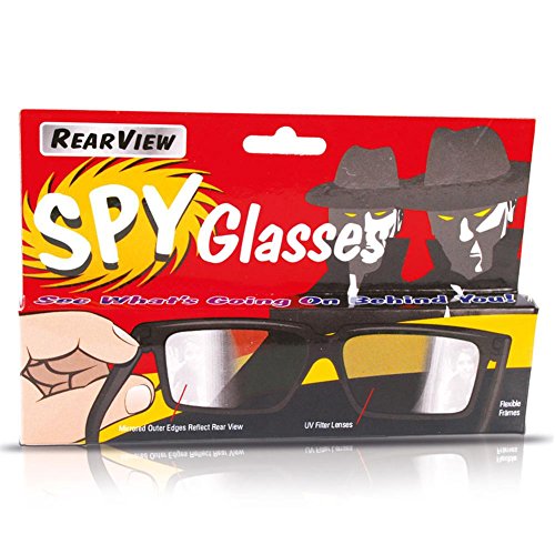 Spy Glasses- Gafas de Espionaje de plástico, con Espejo en la Montura, Color Negro (H3525262)