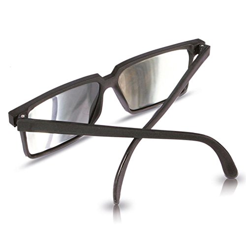 Spy Glasses- Gafas de Espionaje de plástico, con Espejo en la Montura, Color Negro (H3525262)
