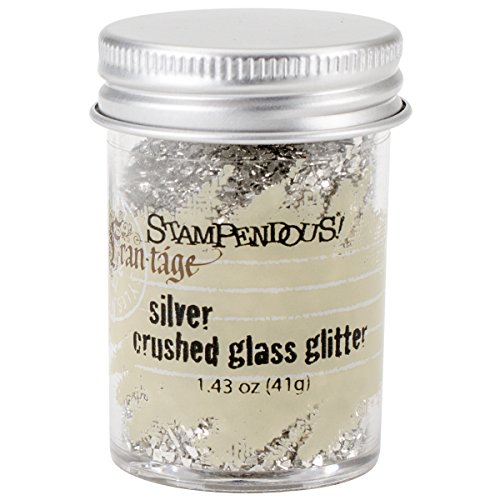 Stampendous Vetro Glitter Argento 1oz