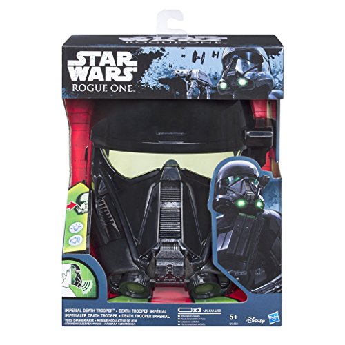 STAR WARS ROGUE ONE- Star Wars Mascara electronica Death Trooper, Multicolor, única (Hasbro C0364EU4)