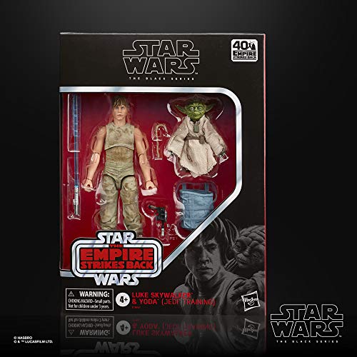 Star Wars The Black Series Luke Skywalker y Yoda (Entrenamiento Jedi) a Escala de 15 cm Star Wars: The Empire ataca Figuras del 40 Aniversario
